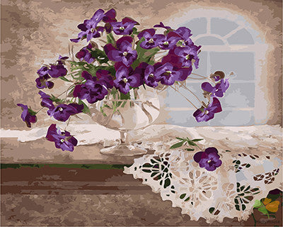 Flower Paint By Numbers Kits UK GX21893