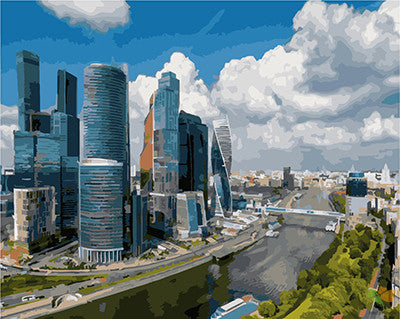 City Paint By Numbers Kits UK GX21918