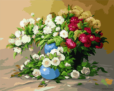 Flower Paint By Numbers Kits UK GX21920