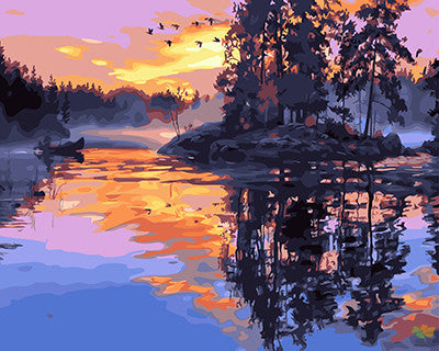 Landscape Paint By Numbers Kits UK GX21948