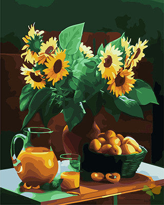 Flower Paint By Numbers Kits UK GX22013