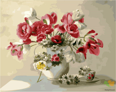 Flower Paint By Numbers Kits UK GX22067