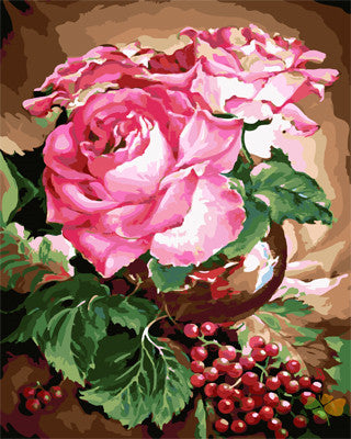 Flower Paint By Numbers Kits UK GX22073
