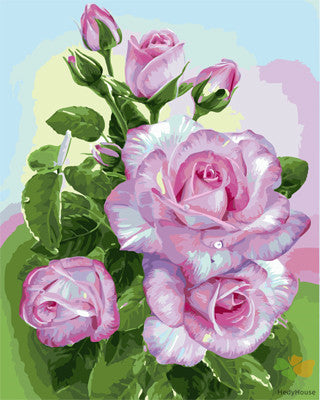 Flower Paint By Numbers Kits UK GX22079