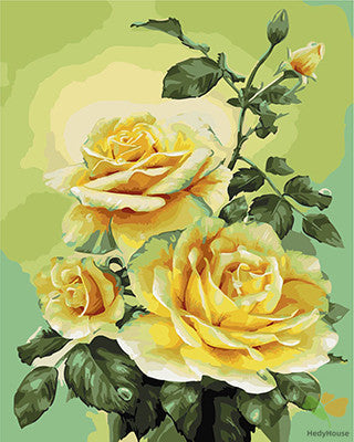 Flower Paint By Numbers Kits UK GX22086