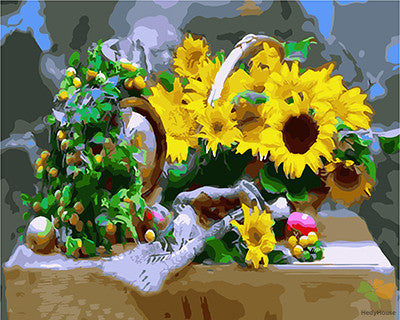 Flower Paint By Numbers Kits UK GX22092