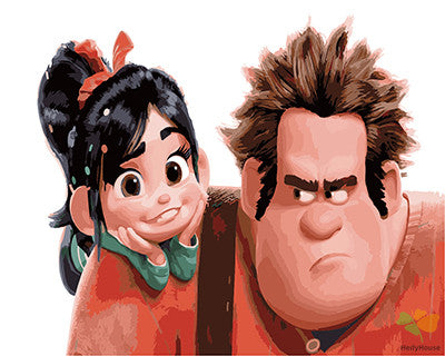 Cartoon Paint By Numbers Kits UK GX22128