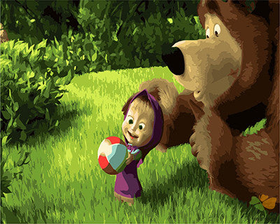 Cartoon Paint By Numbers Kits UK GX22164