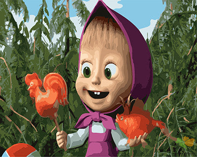 Cartoon Paint By Numbers Kits UK GX22167