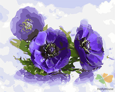 Flower Paint By Numbers Kits UK GX22182