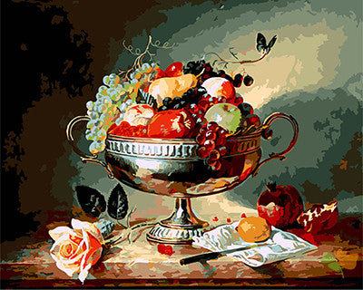 Flower Paint By Numbers Kits UK GX22217