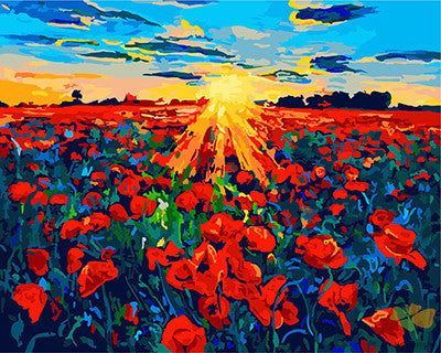 Flower Paint By Numbers Kits UK GX22221