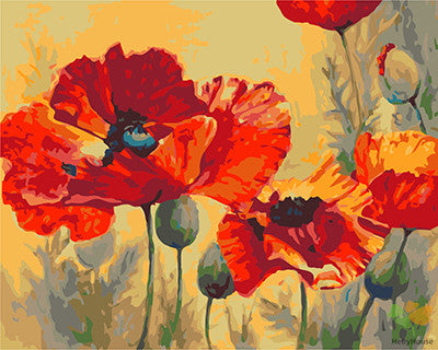 Flower Paint By Numbers Kits UK GX22252