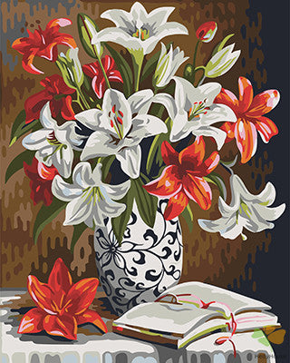 Flower Paint By Numbers Kits UK GX22283