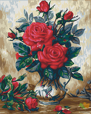 Flower Paint By Numbers Kits UK GX22301