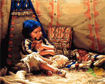 Portrait Paint By Numbers Kits UK GX22324