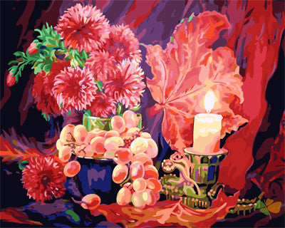 Flower Paint By Numbers Kits UK GX22343