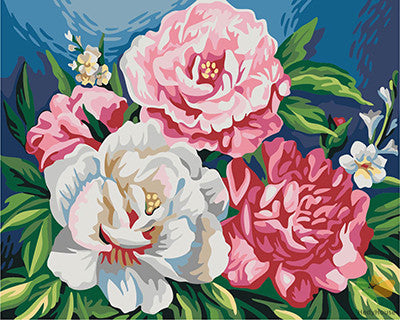 Flower Paint By Numbers Kits UK GX22359