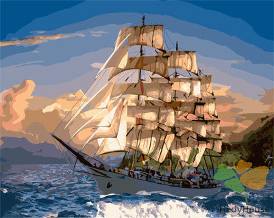 Seascape Paint By Numbers Kits UK GX22391