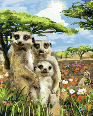 Animal Paint By Numbers Kits UK GX22404