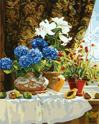 Flower Paint By Numbers Kits UK GX22406