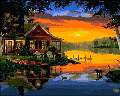 Landscape Paint By Numbers Kits UK GX22419