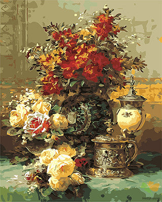 Flower Paint By Numbers Kits UK GX22424