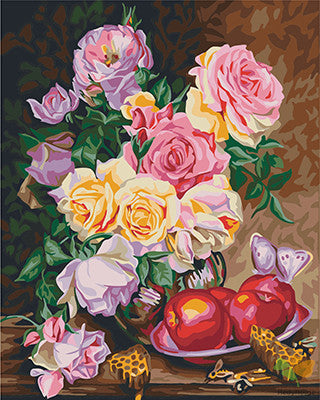 Flower Paint By Numbers Kits UK GX22451