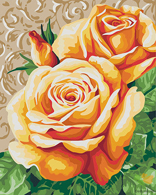 Flower Paint By Numbers Kits UK GX22452