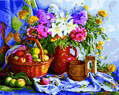 Flower Paint By Numbers Kits UK GX22473