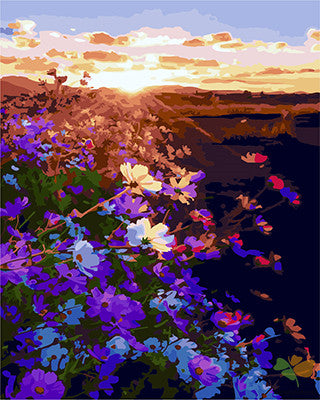 Flower Paint By Numbers Kits UK GX22506