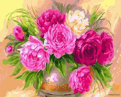 Flower Paint By Numbers Kits UK GX22606