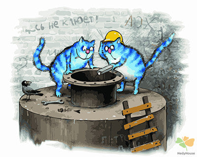 Cartoon Paint By Numbers Kits UK GX22615