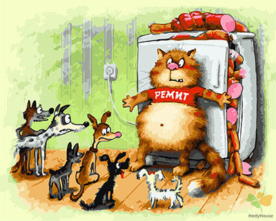 Cartoon Paint By Numbers Kits UK GX22619