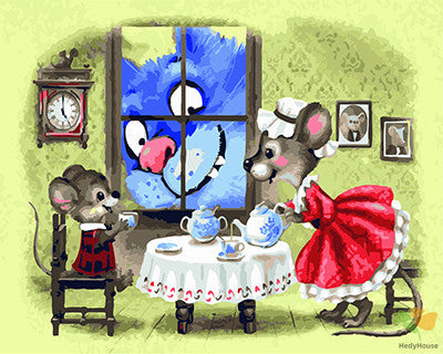 Cartoon Paint By Numbers Kits UK GX22620