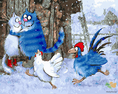 Cartoon Paint By Numbers Kits UK GX22735