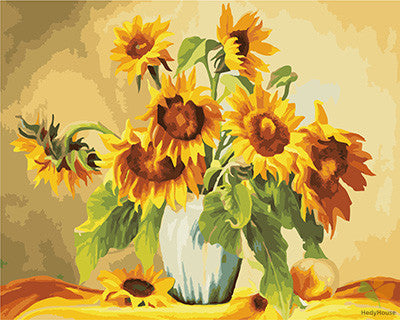 Flower Paint By Numbers Kits UK GX22741