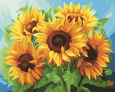 Flower Paint By Numbers Kits UK GX22743