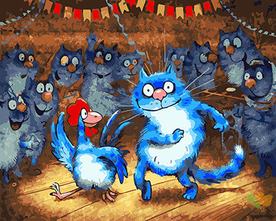 Cartoon Paint By Numbers Kits UK GX22770