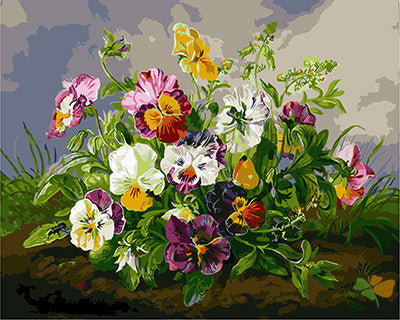 Flower Paint By Numbers Kits UK GX22855
