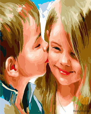 Portrait Paint By Numbers Kits UK GX22861