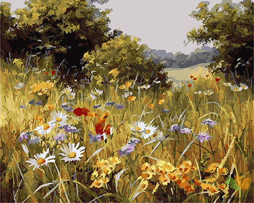 Flower Paint By Numbers Kits UK GX22872