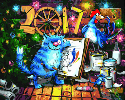 Cartoon Paint By Numbers Kits UK GX22947