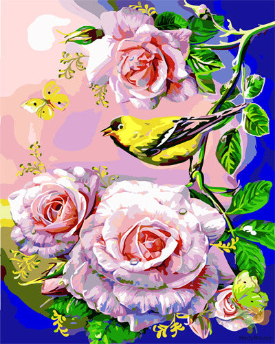 Flower Paint By Numbers Kits UK GX23175