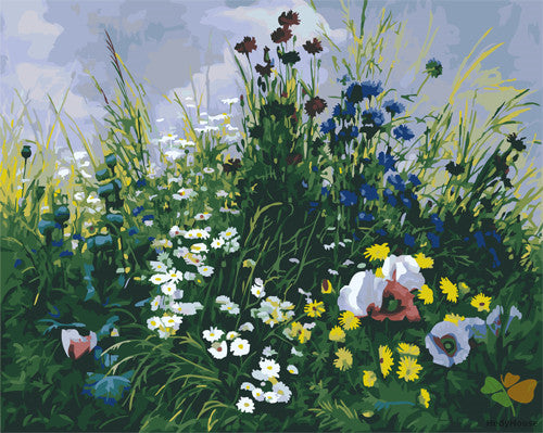 Flower Paint By Numbers Kits UK GX23181