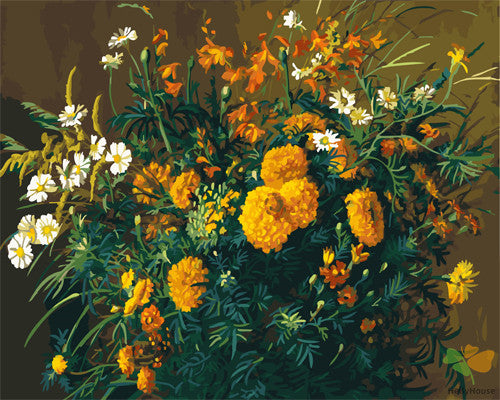 Flower Paint By Numbers Kits UK GX23184