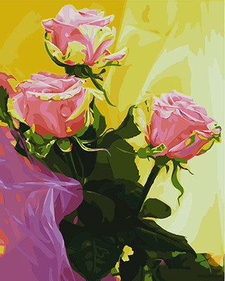 Flower Paint By Numbers Kits UK GX23246