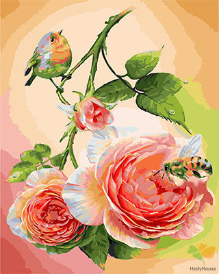 Flower Paint By Numbers Kits UK GX23260