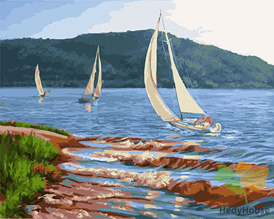 Seascape Paint By Numbers Kits UK GX23263