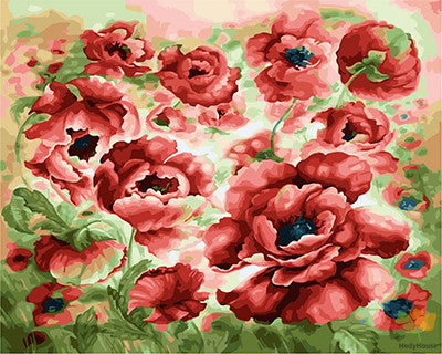 Flower Paint By Numbers Kits UK GX23333